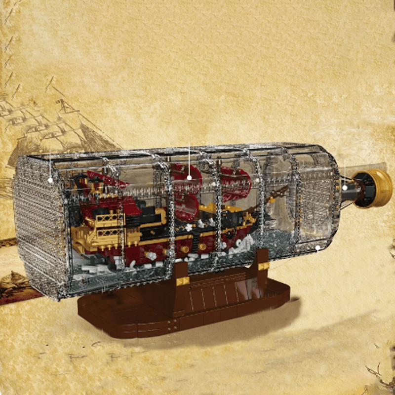 Mould King 10066 - The Ultimate Ship In A Bottle - vue 4 | Power Blockz