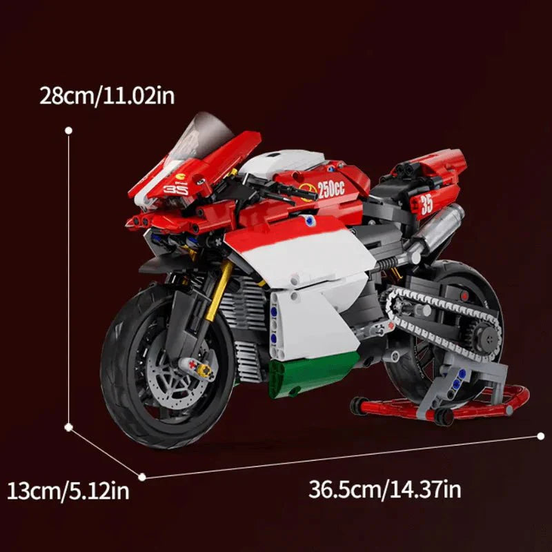 Panlos 76001 - Track-Ready Sport Bike - vue 2 | Power Blockz