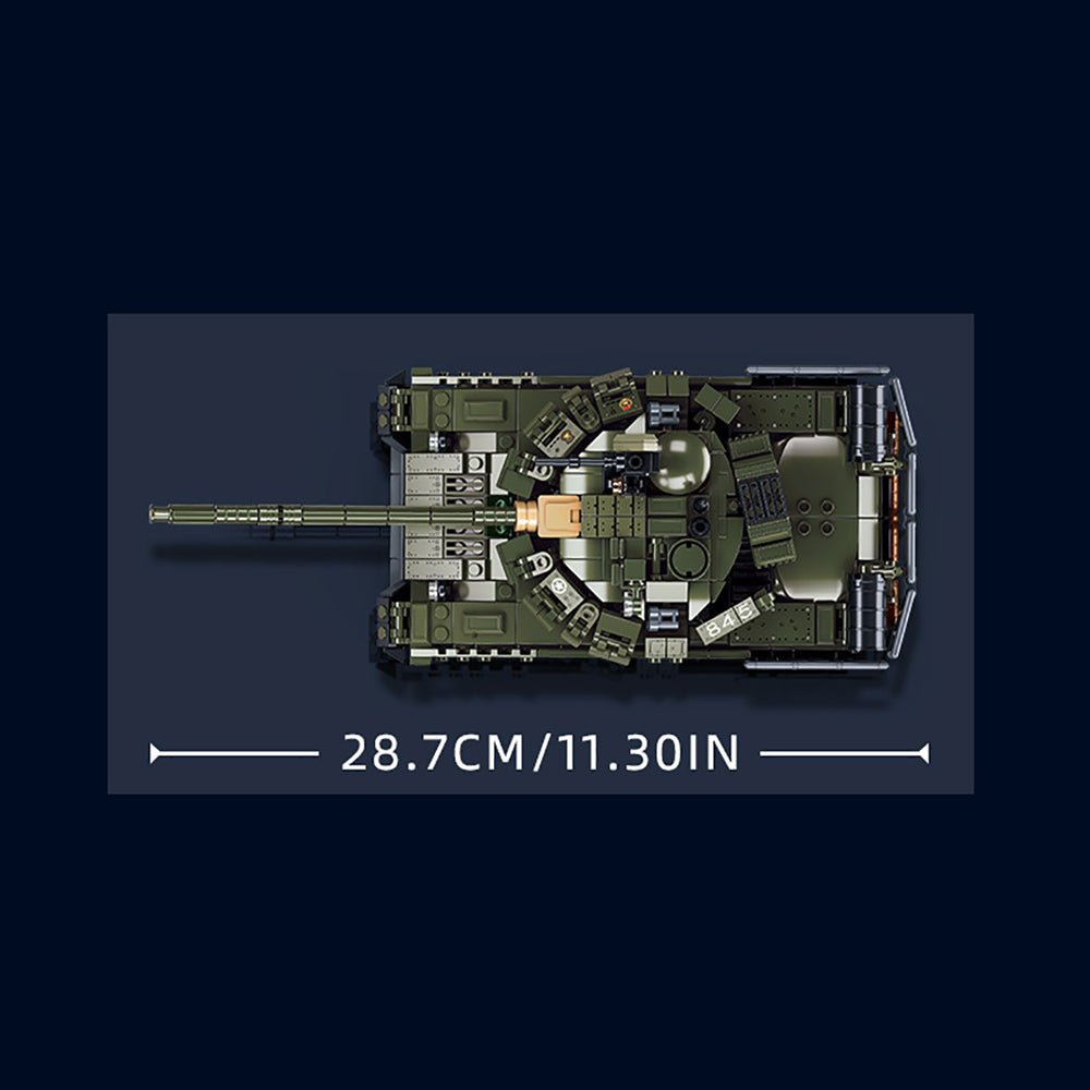 Sluban M38-B1178 - M38-B1178 T-80BVMS Main Battle Tank - vue 8 | Power Blockz