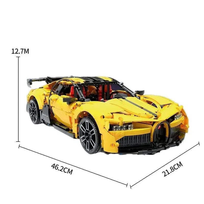 TGL T5027 - Yellow - Yellow Quad-Turbo W16 Hyper GT - vue 7 | Power Blockz
