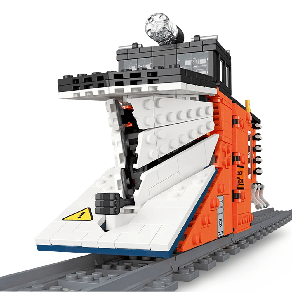 Jiestar 59095 - Rail Snowplow Train | Power Blockz