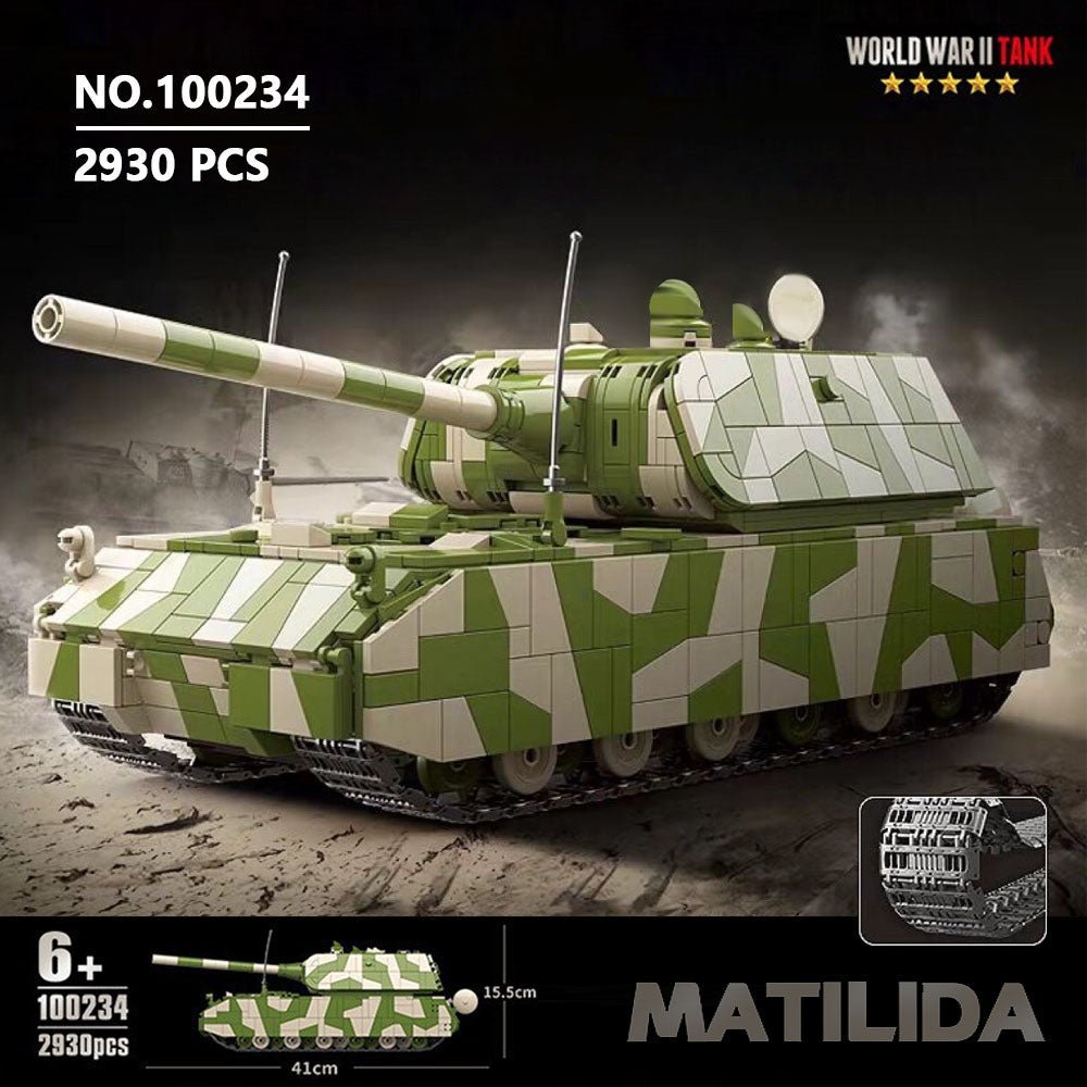 QUANGUAN 100234 - Germany: Rat Heavy Tank - vue 2 | Power Blockz