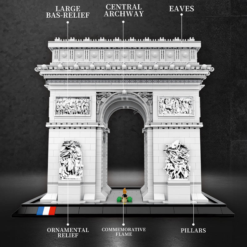 Reobrix 66024 - Arc de Triomphe - vue 7 | Power Blockz