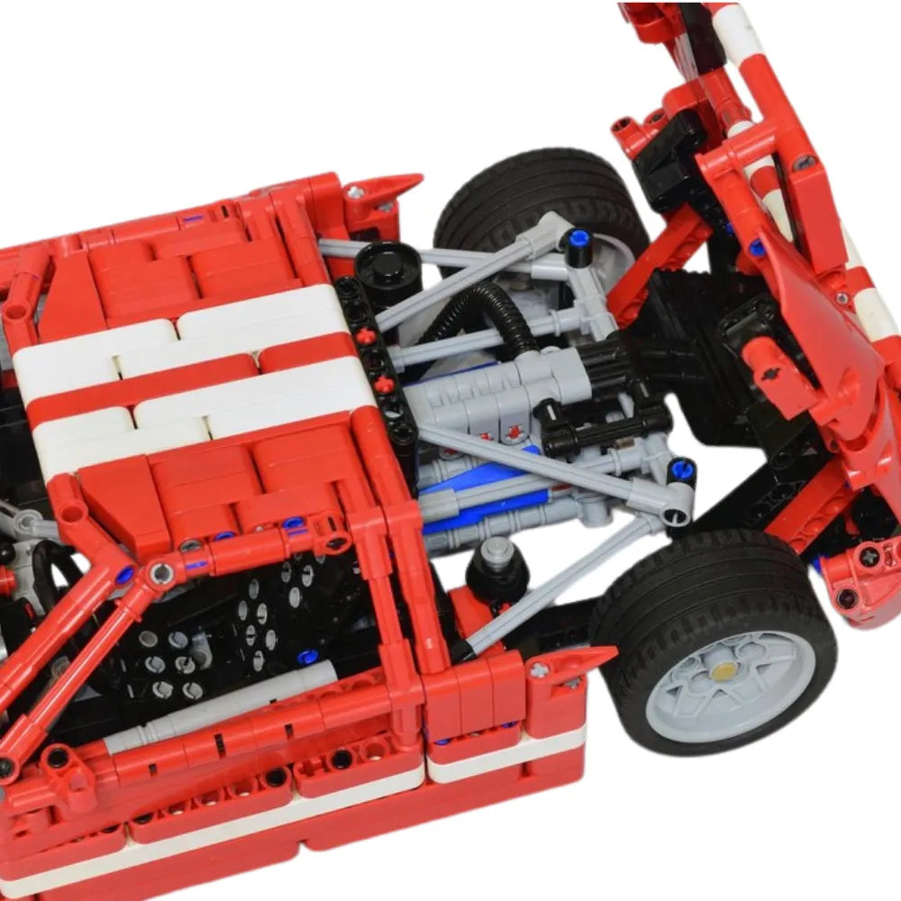 MOC-113244 - GT40 Iconic American Supercar - vue 5 | Power Blockz