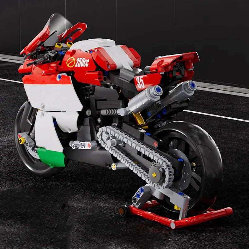 Panlos 76001 - Track-Ready Sport Bike - vue 5 | Power Blockz
