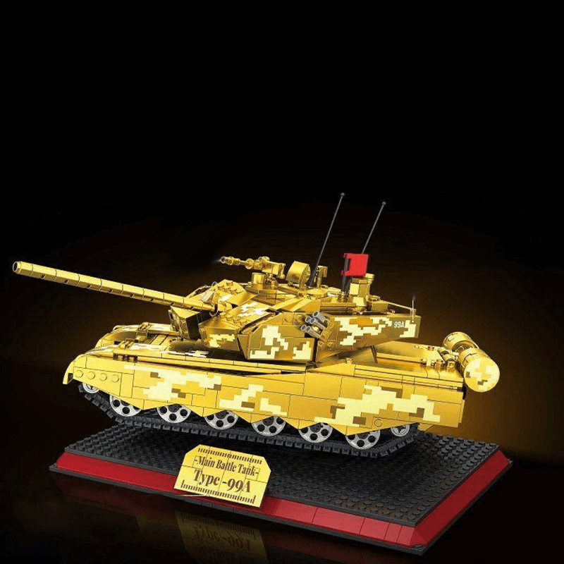 Zhegao GZ2008 - Chrome Gold Edition MA1 Tank - vue 6 | Power Blockz