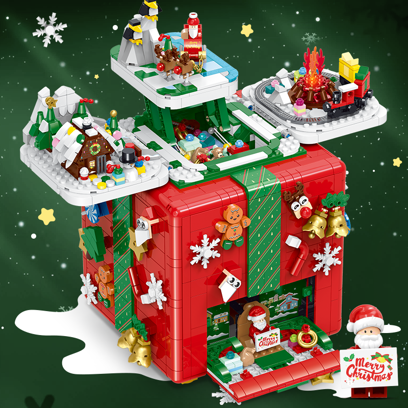 60506 - Winter Vault Gift Box Transforming Christmas Music Box - View 2 | Power Blockz