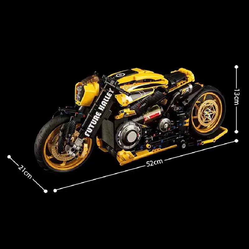KBOX 10506 - Cyberpunk Neon Street Bike - vue 3 | Power Blockz