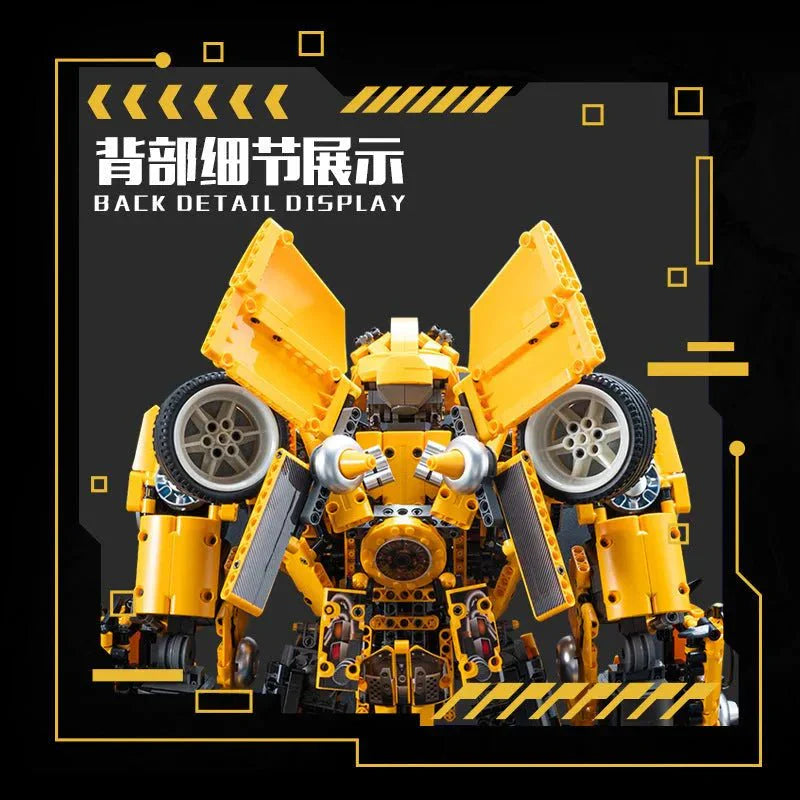KBOX V5007 - Transformation DJ Rambo Man Mech Robot Bricks Toy - vue 3 | Power Blockz