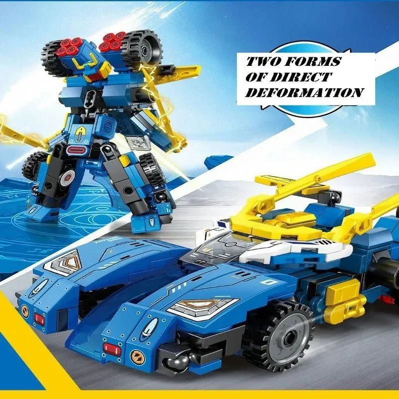 Sembo Mechanical Transformation Truck Car - Mechanical Transformation Truck Car Robot Bricks Toy - vue 7 | Power Blockz