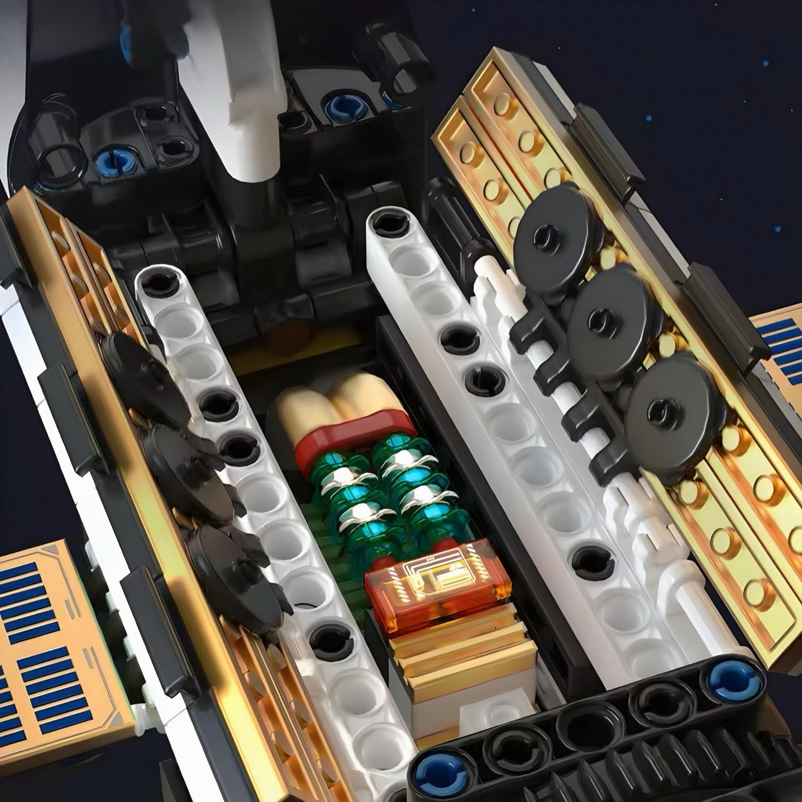 Tuomu T5006 - Modular Orbital Space Station - vue 2 | Power Blockz