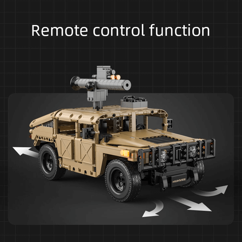 CaDa C51202W - Remote Controlled Hummer H2 - vue 9 | Power Blockz