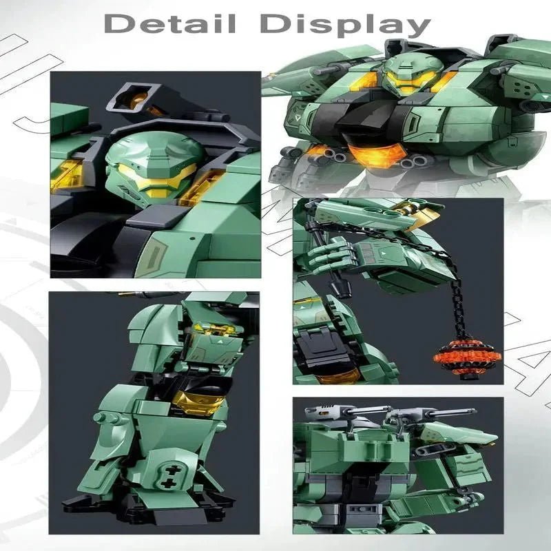 Transforming Mecha Robot Warrior Leader Bricks Toy | 542pcs - Transforming Mecha Robot Warrior Leader Bricks Toy - vue 10 | Power Blockz