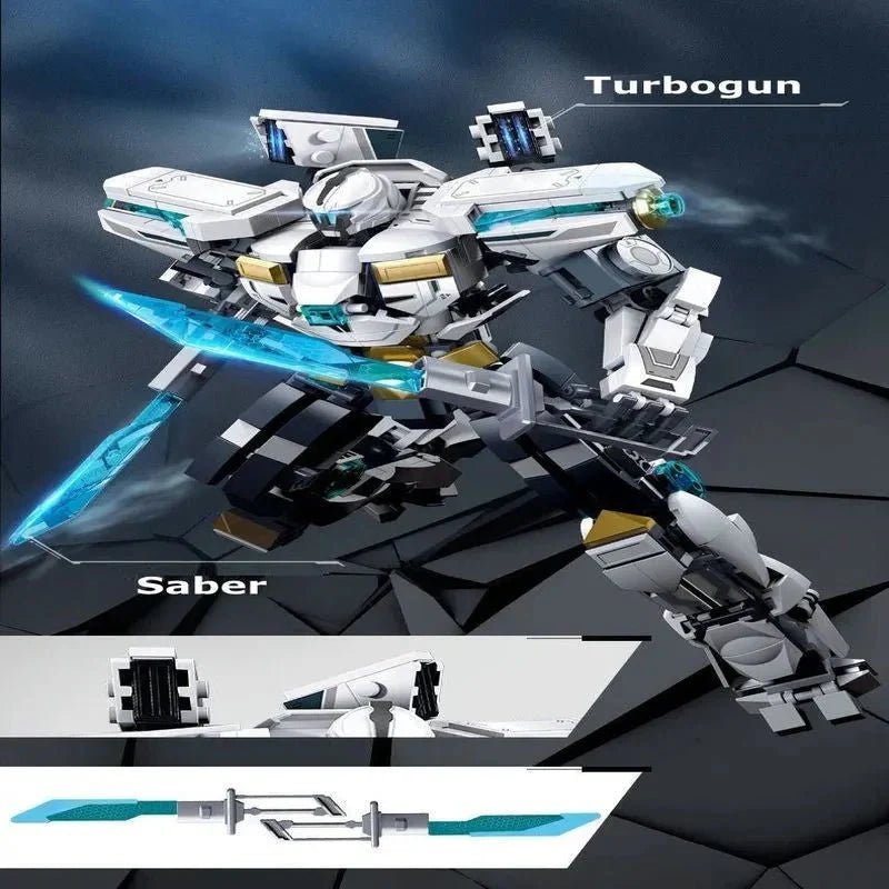 Super Transforming Mecha Robot Warrior Bricks Toy | 561pcs - Super Transforming Mecha Robot Warrior Bricks Toy - vue 10 | Power Blockz