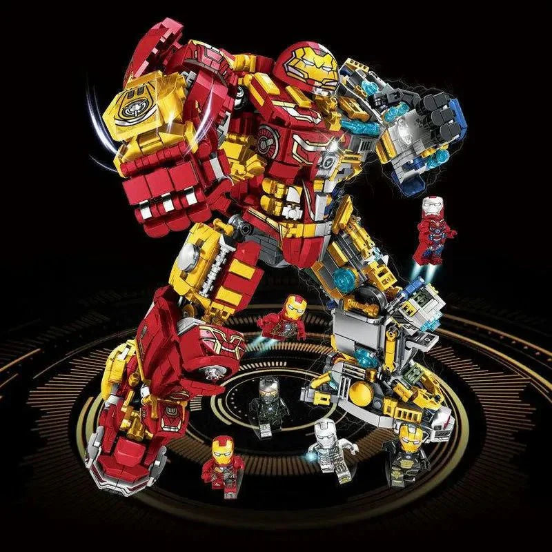 Ly 76076 - Marvel Super Iron Hero Warrior Robot - vue 2 | Power Blockz