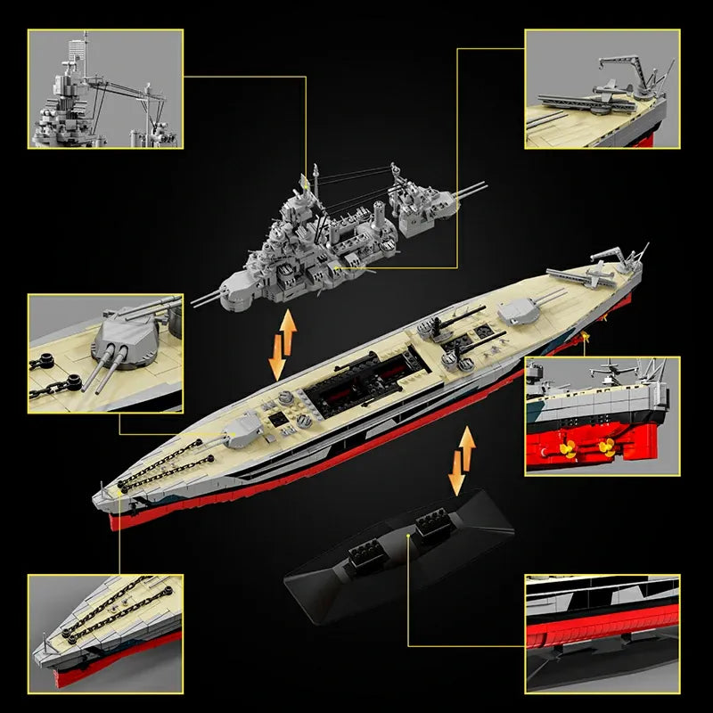 12GO 98010 - USS Colorado Military - vue 2 | Power Blockz