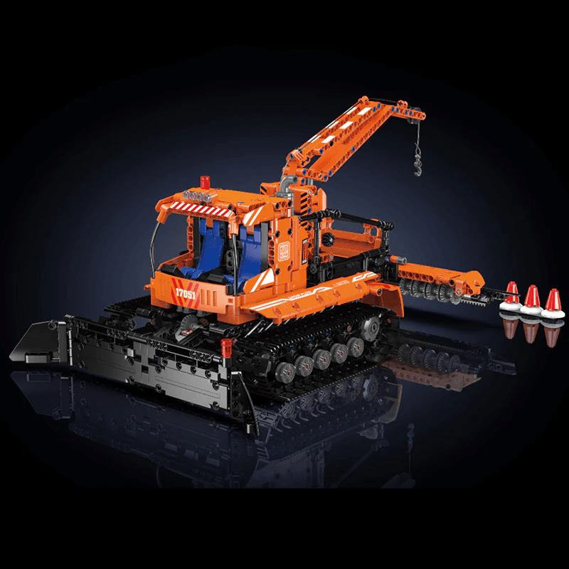 Mould King 17051 - Motorized Snowplow Truck - vue 3 | Power Blockz