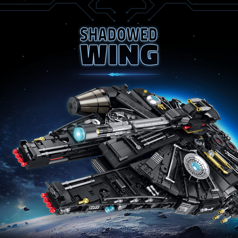 60529 - Dark Harbinger Disc Combat Carrier Spaceship - View 2 | Power Blockz
