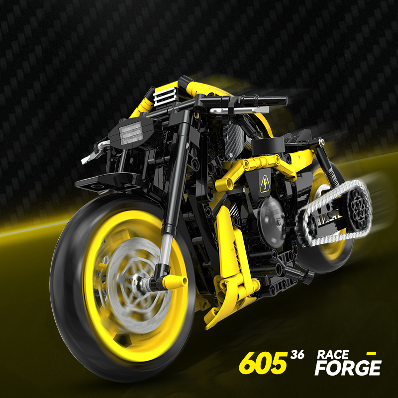60536 - Volt Chopper 1:8 Custom Chopper Motorcycle - View 2 | Power Blockz
