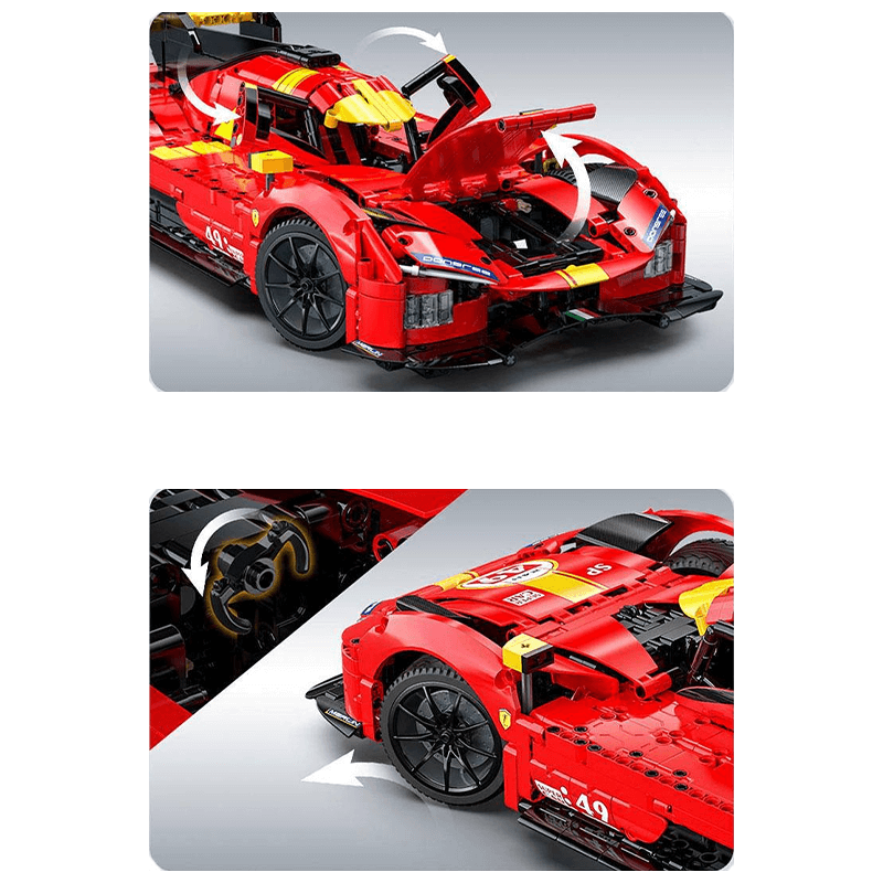 CaDA C63008W - Static - Le Mans Hybrid Prototype 499p - vue 3 | Power Blockz