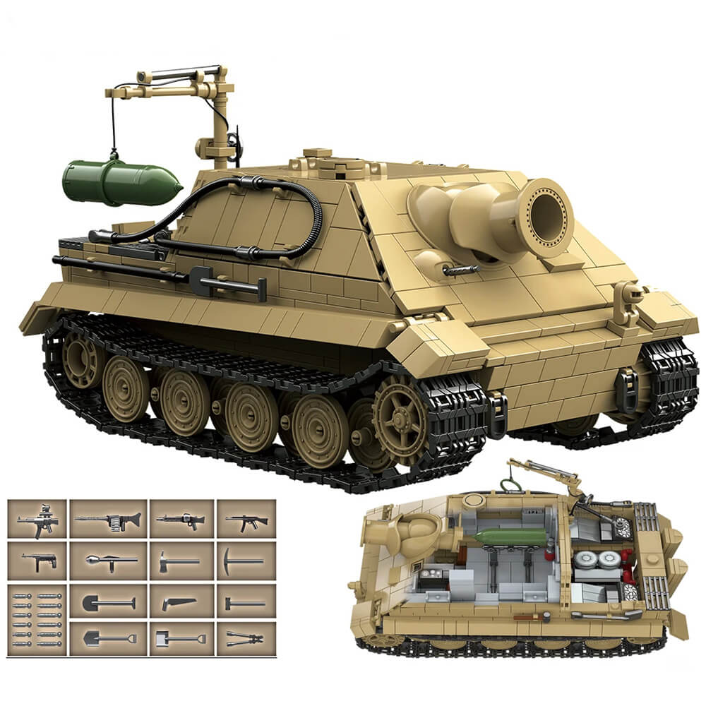 QUANGUAN100314 - Sturmtiger 38cm Armored Mortar - vue 2 | Power Blockz