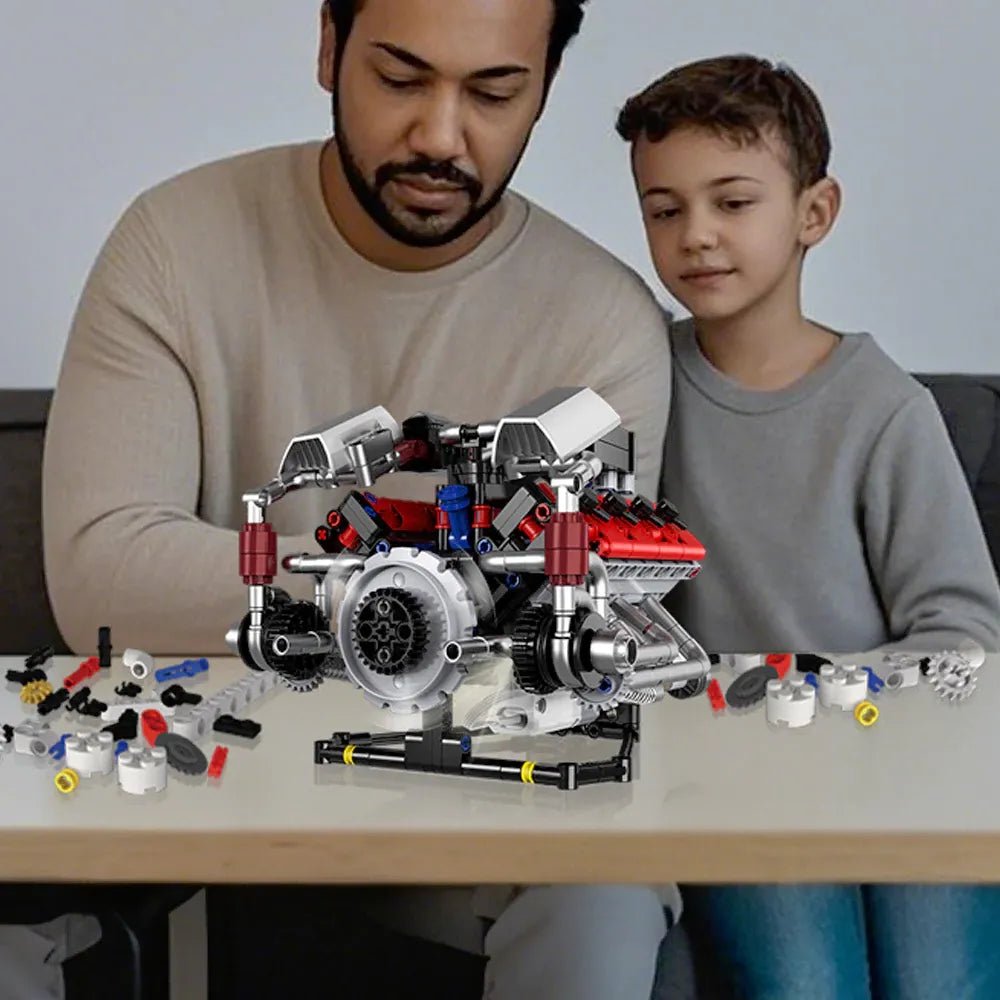 Kaixing 96207 - F40LM Le Mans V8 Engine - vue 5 | Power Blockz