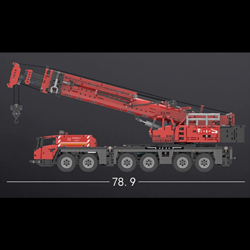Mould King 17013 - RC Mobile Crane Truck - vue 6 | Power Blockz