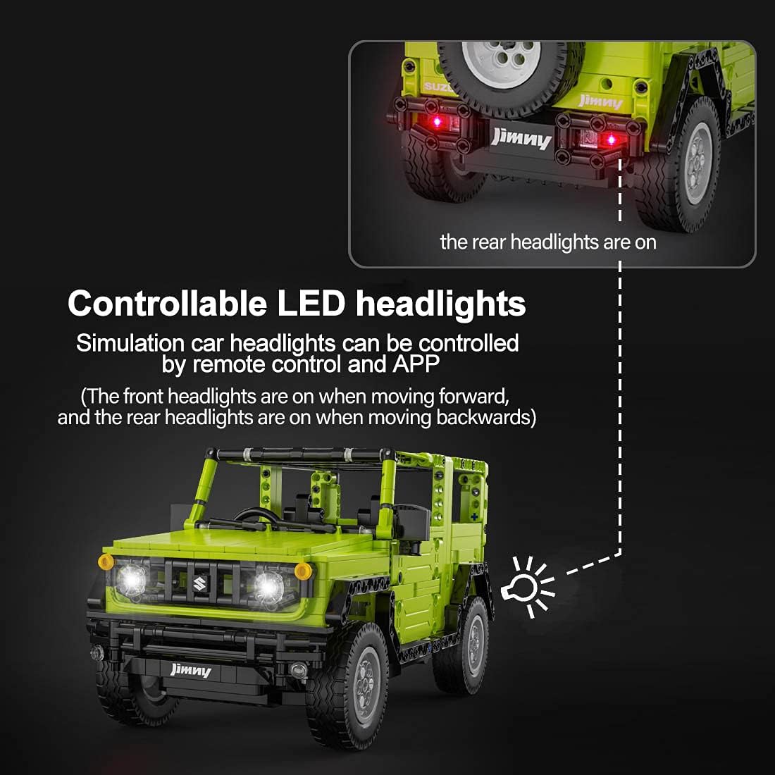 CaDa C51201W - RC Japan Compact 4x4 SUV - vue 6 | Power Blockz