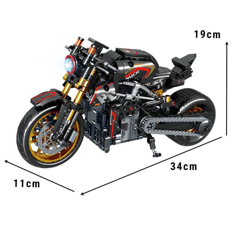 Leibao 8161 - Carbon Naked Streetfighter - vue 7 | Power Blockz