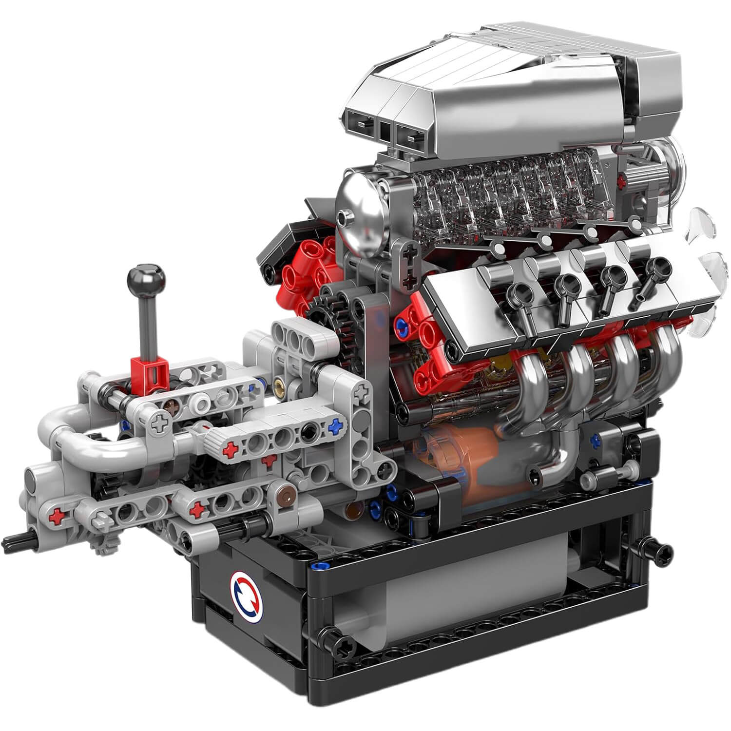 Mould King 10225 - Iconic V8 Supercharged Engine - vue 3 | Power Blockz