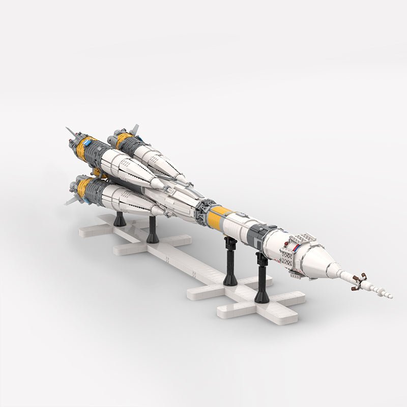 Gobricks MOC-109502 - Soyuz-FG Rocket - vue 3 | Power Blockz