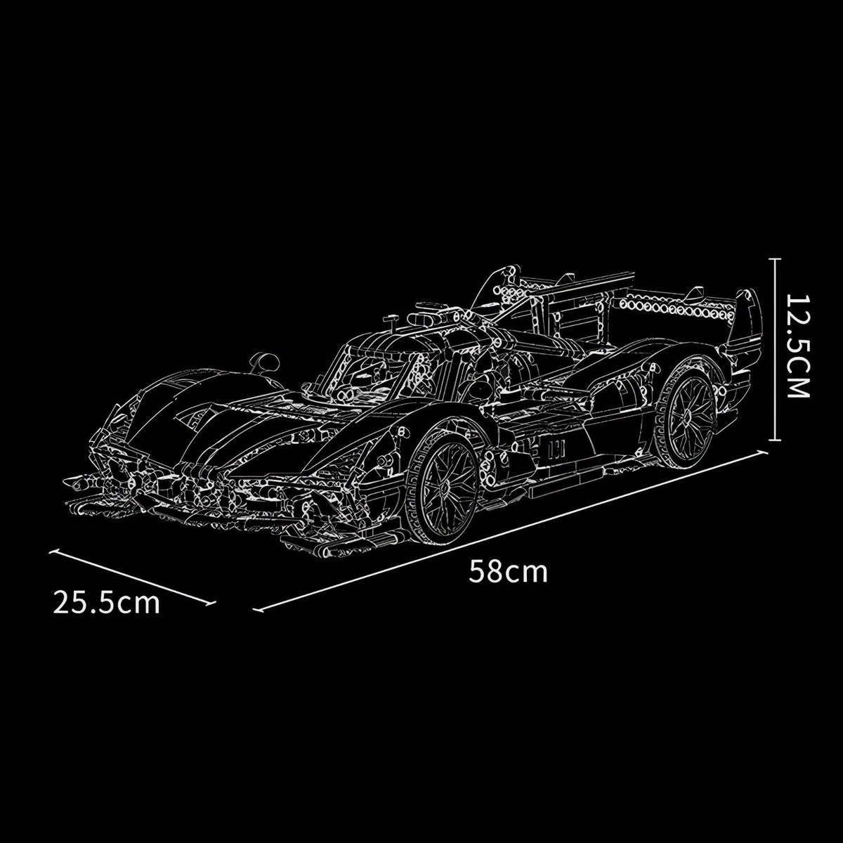 MOYU MY88029 - Static Version - Endurance SC63 Prototype Hypercar - vue 4 | Power Blockz