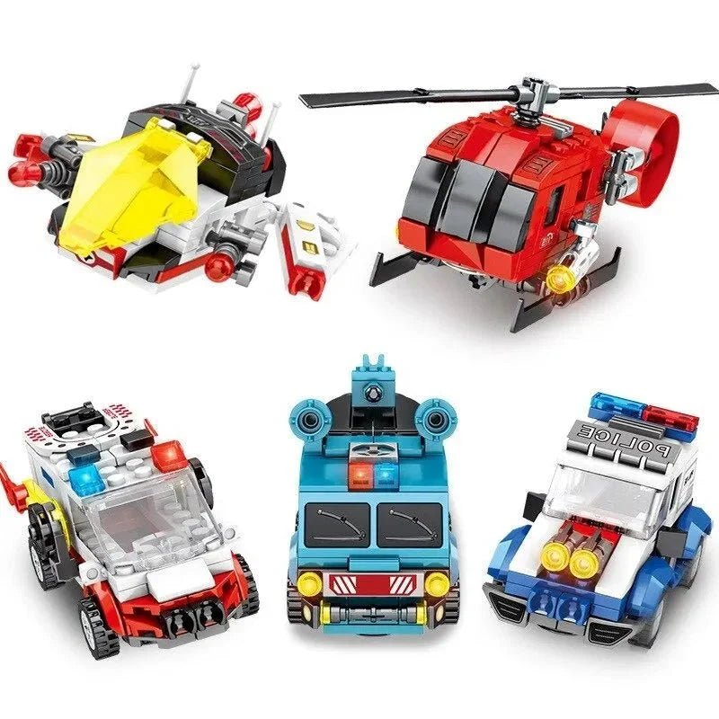 Mecha Car Transformation City Robot Warrior | 732pcs - Mecha Car Transformation City Robot Warrior - vue 3 | Power Blockz