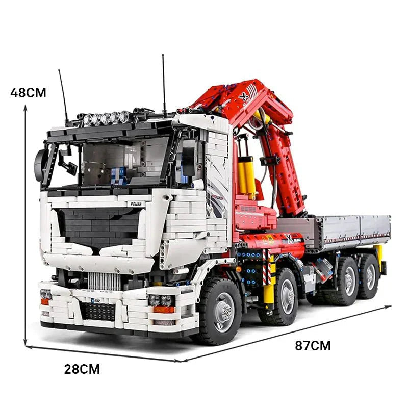 Mould King 19002 - RC Heavy-Duty Crane Truck - vue 4 | Power Blockz