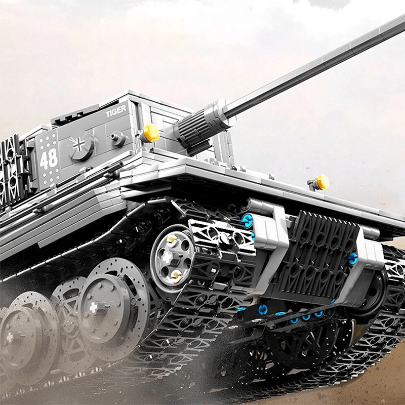 CaDa C61071W - Remote Controlled Tiger Tank - vue 8 | Power Blockz