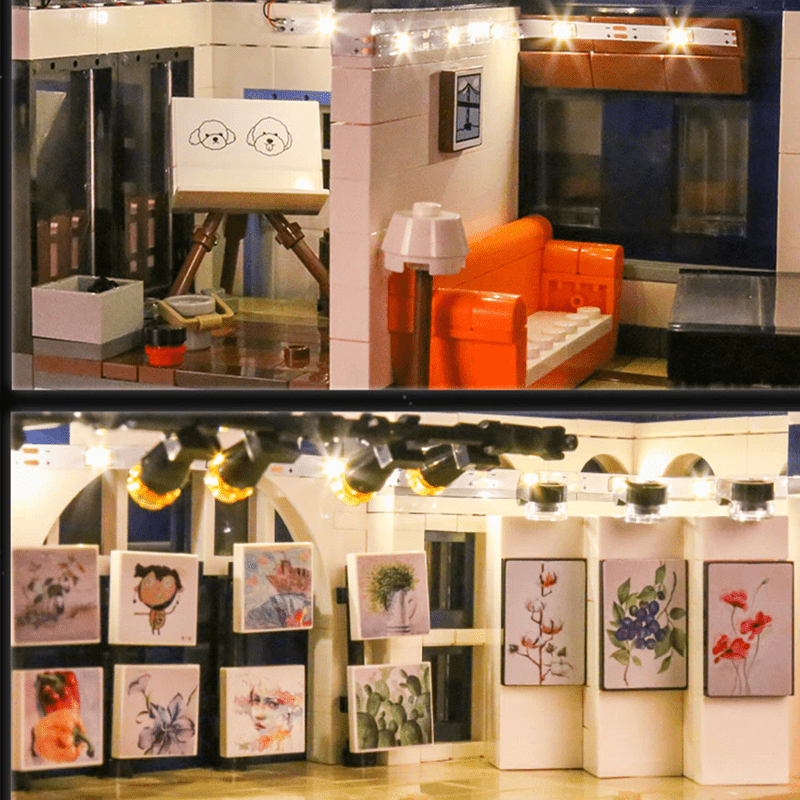 Mould King 16043 - Panoramic Art Gallery - vue 3 | Power Blockz