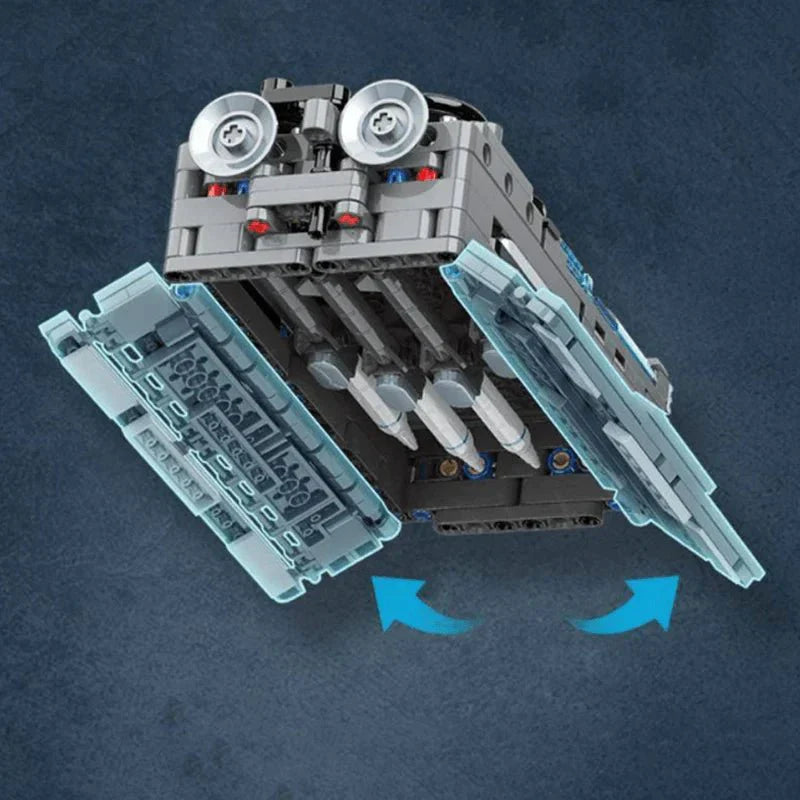 Keepplay K-23017 - J-35 Stealth Fighter - vue 5 | Power Blockz