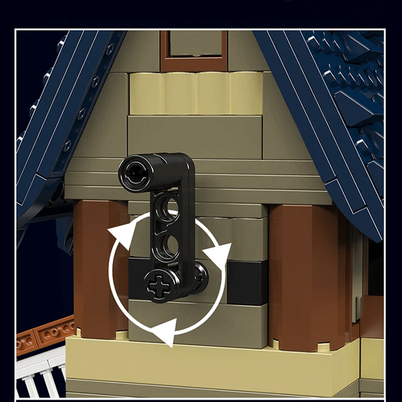 Mould King 10060 - Middle Ages Windmill - vue 6 | Power Blockz
