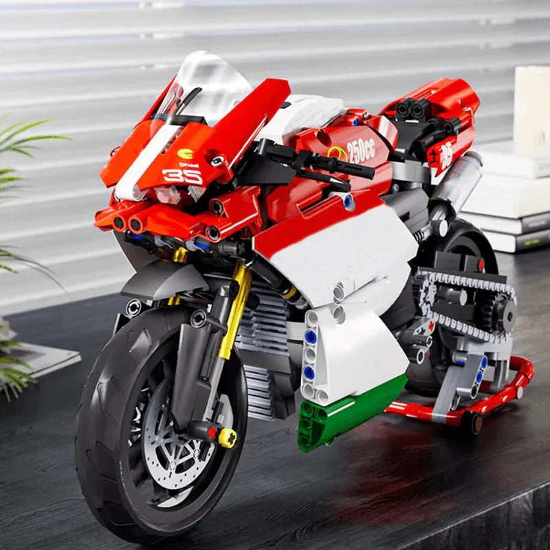 Panlos 76001 - Track-Ready Sport Bike - vue 4 | Power Blockz