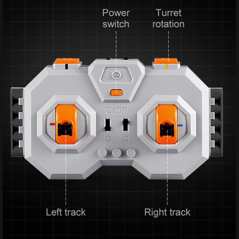 CaDa C61071W - Remote Controlled Tank - vue 7 | Power Blockz
