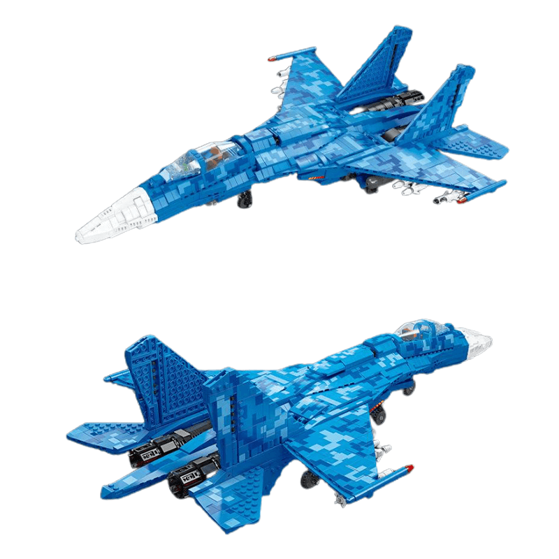 Jiestar JJ61050 - SU-35 Fighter - vue 2 | Power Blockz