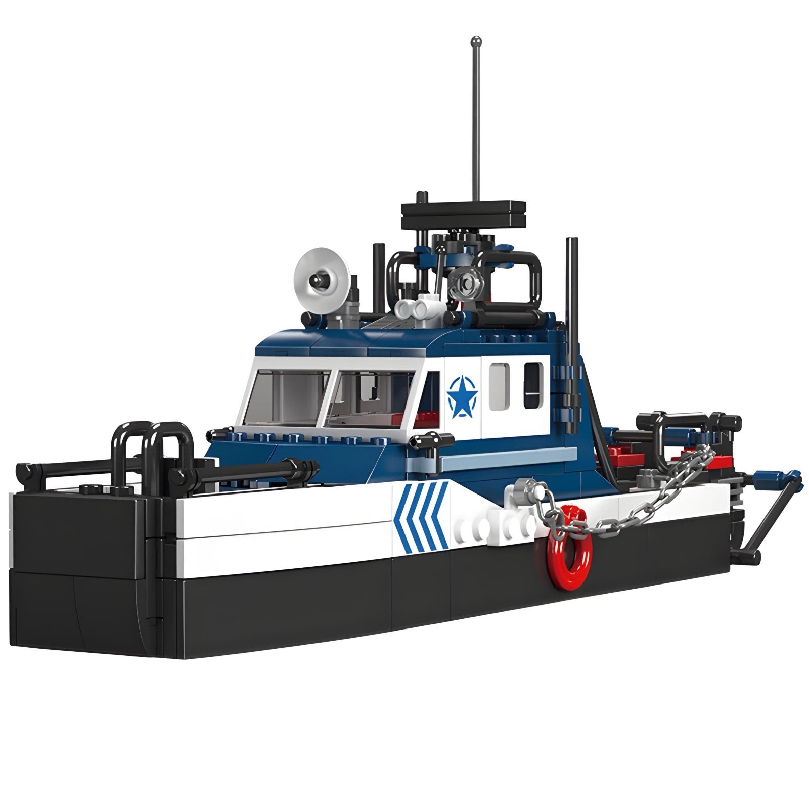 Mould King 10084 - Police Boat | Power Blockz