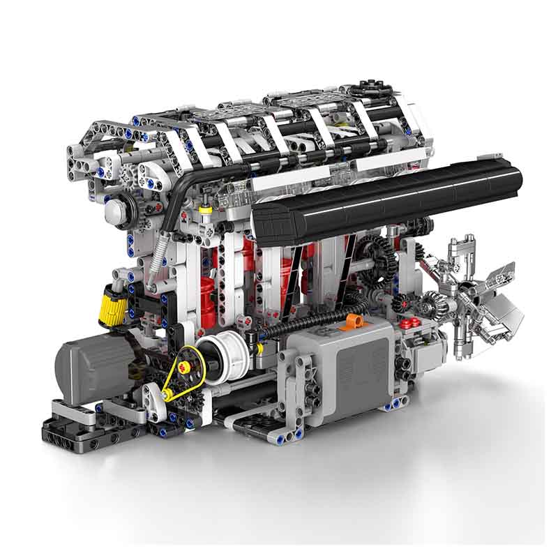 Mould King 10087 - Functional Inline 4-Cylinder L4 Gasoline | Power Blockz