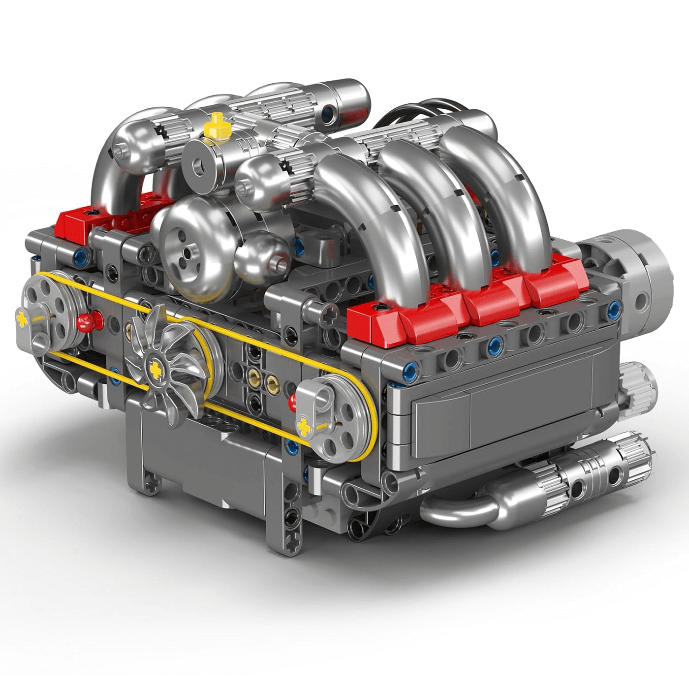 Mould King 10181 - Motorized Flat-6 Boxer Engine - vue 8 | Power Blockz