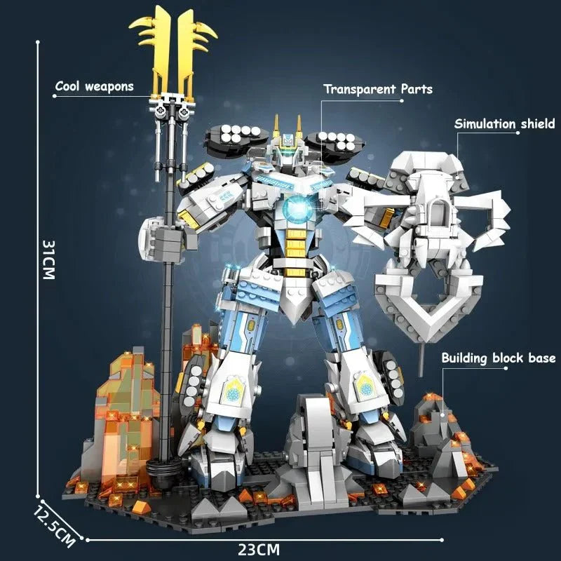 Samurai Titan Warrior Mecha | 1588pcs - Samurai Titan Warrior Mecha - vue 2 | Power Blockz