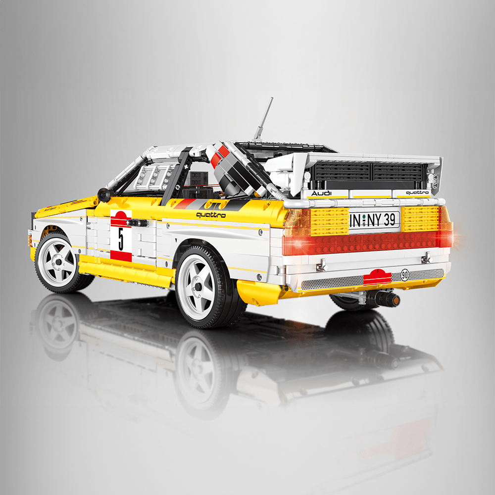 Happy Build YC-23043 - Static Version - Audi Rally Quattro Group B 1984 - vue 12 | Power Blockz