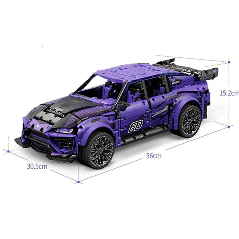 Moyu MY88016 - Remote Controlled - Satin Purple Super SUV - vue 9 | Power Blockz