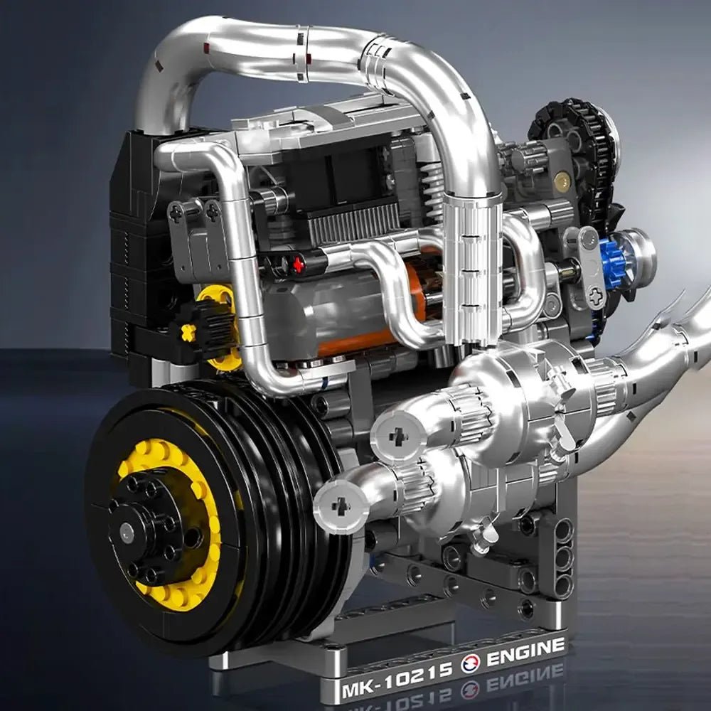 Mould King 10215 - V8 Supercar Engine Kit - vue 6 | Power Blockz