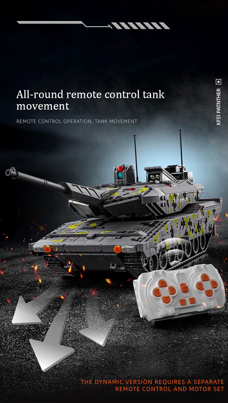 12GO 96001 - Panther KF51 main battle tank - vue 11 | Power Blockz