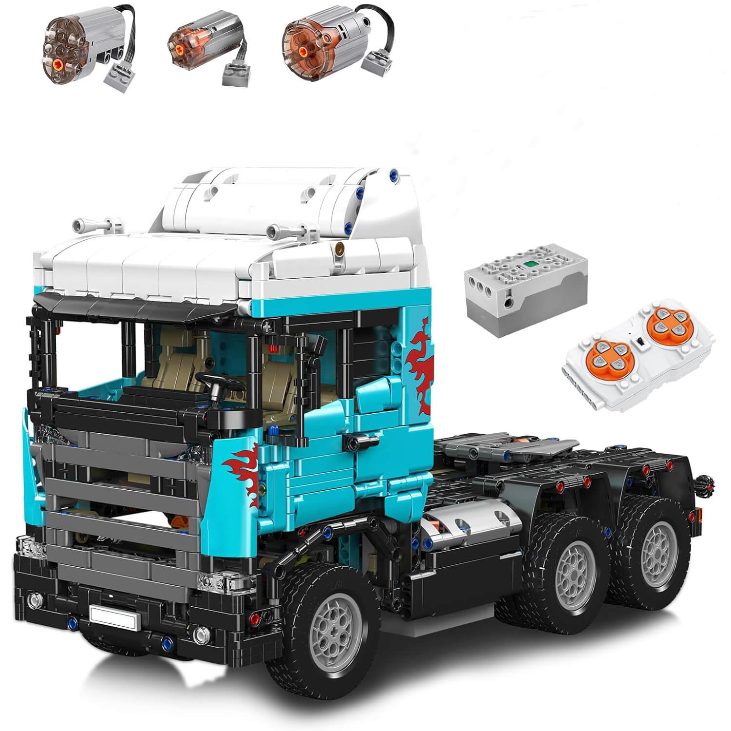 Mould King 13203 - European Truck - Ultimate Edition - vue 5 | Power Blockz